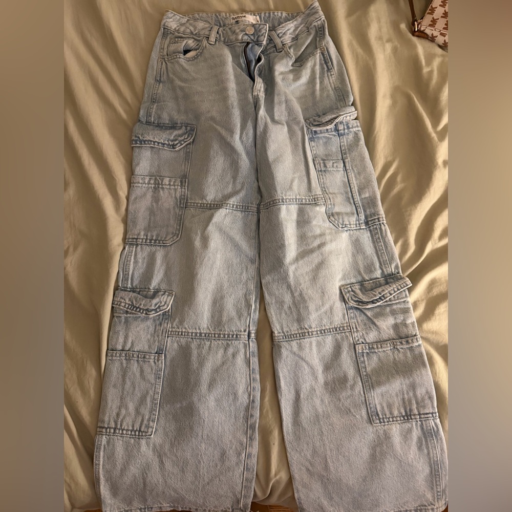 Garage Light Blue Wide Leg Jeans